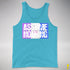 Assume Nothing Drag Pride Flag Premium Tank Top - Aqua Triblend